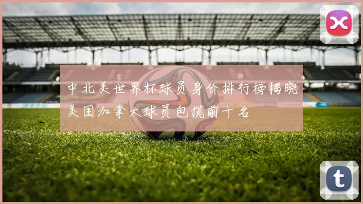 中北美世界杯球员身价排行榜揭晓美国加拿大球员包揽前十名